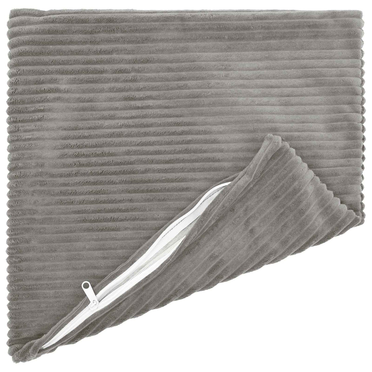 Cushion Cover 6 pcs HEERLEN Light Grey 40 x 40 cm Corduroy