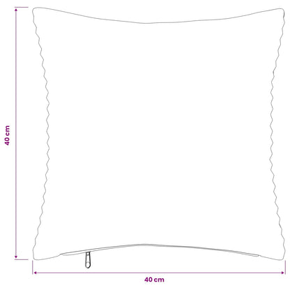 Cushion Cover 12 pcs HEERLEN Cream 40 x 40 cm Corduroy