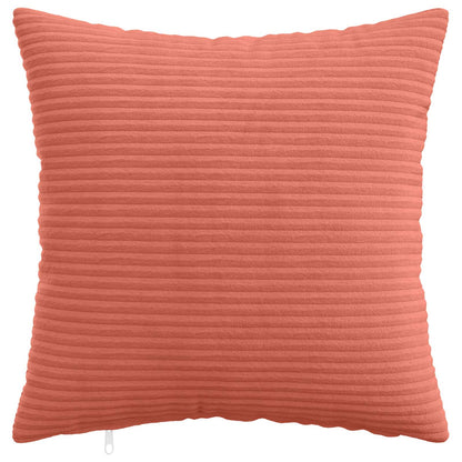 Cushion Cover 12 pcs HEERLEN Red Orange 40 x 40 cm Corduroy