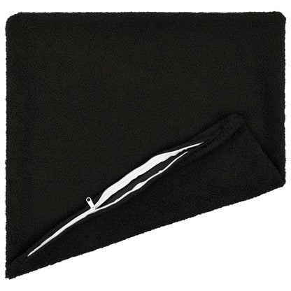 Cushion Cover 2 pcs HEERLEN Black 40 x 40 cm Bouclé