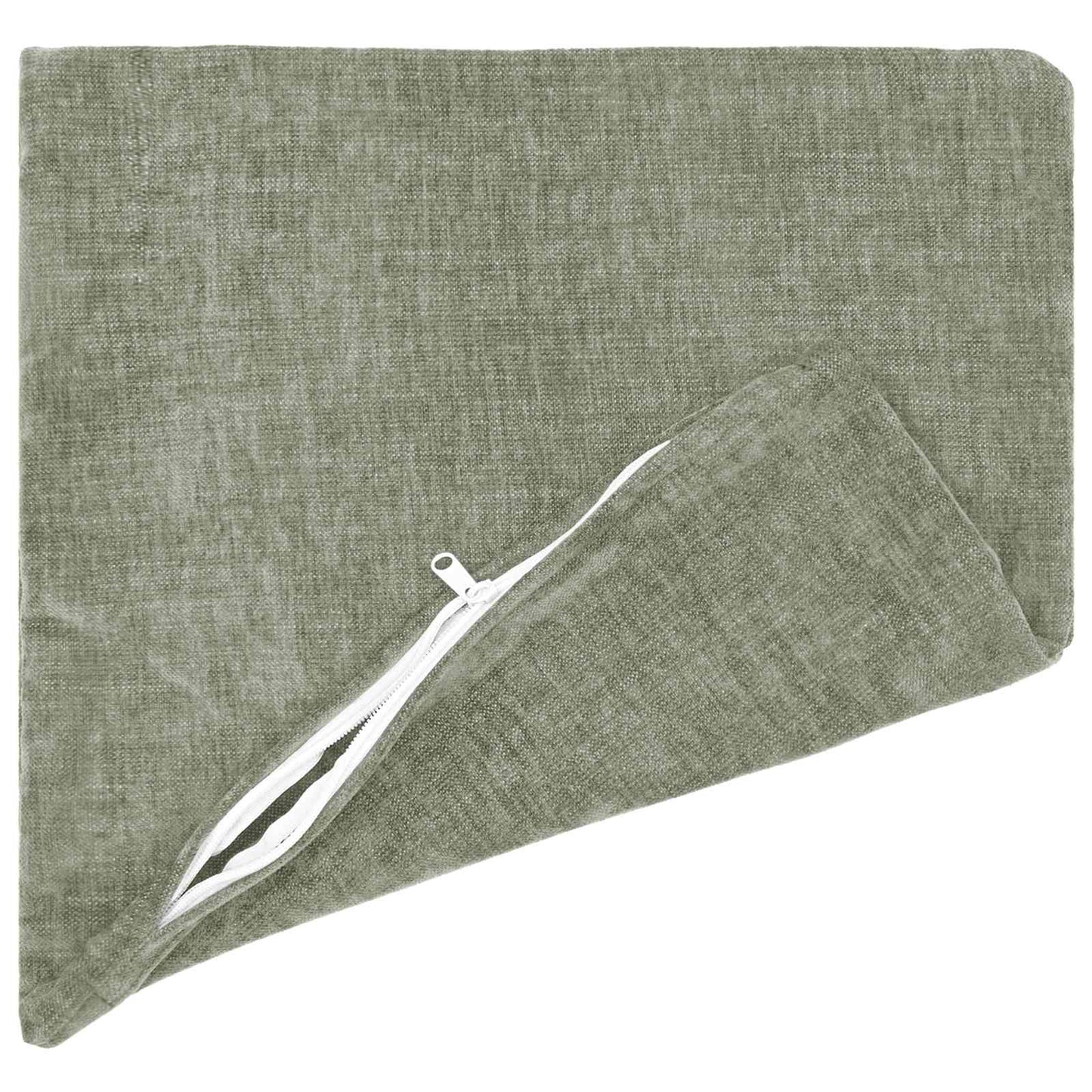 Cushion Cover 6 pcs HEERLEN Green 40 x 40 cm Chenille Fabric