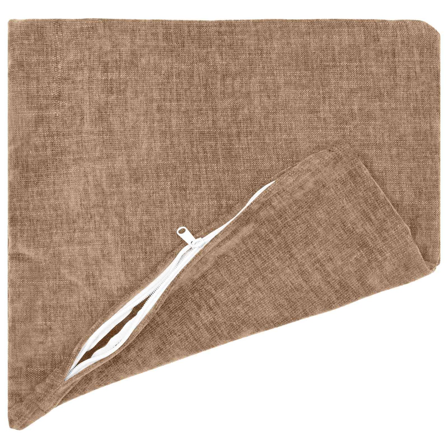 Cushion Cover 2 pcs HEERLEN Brown 40 x 40 cm Chenille Fabric