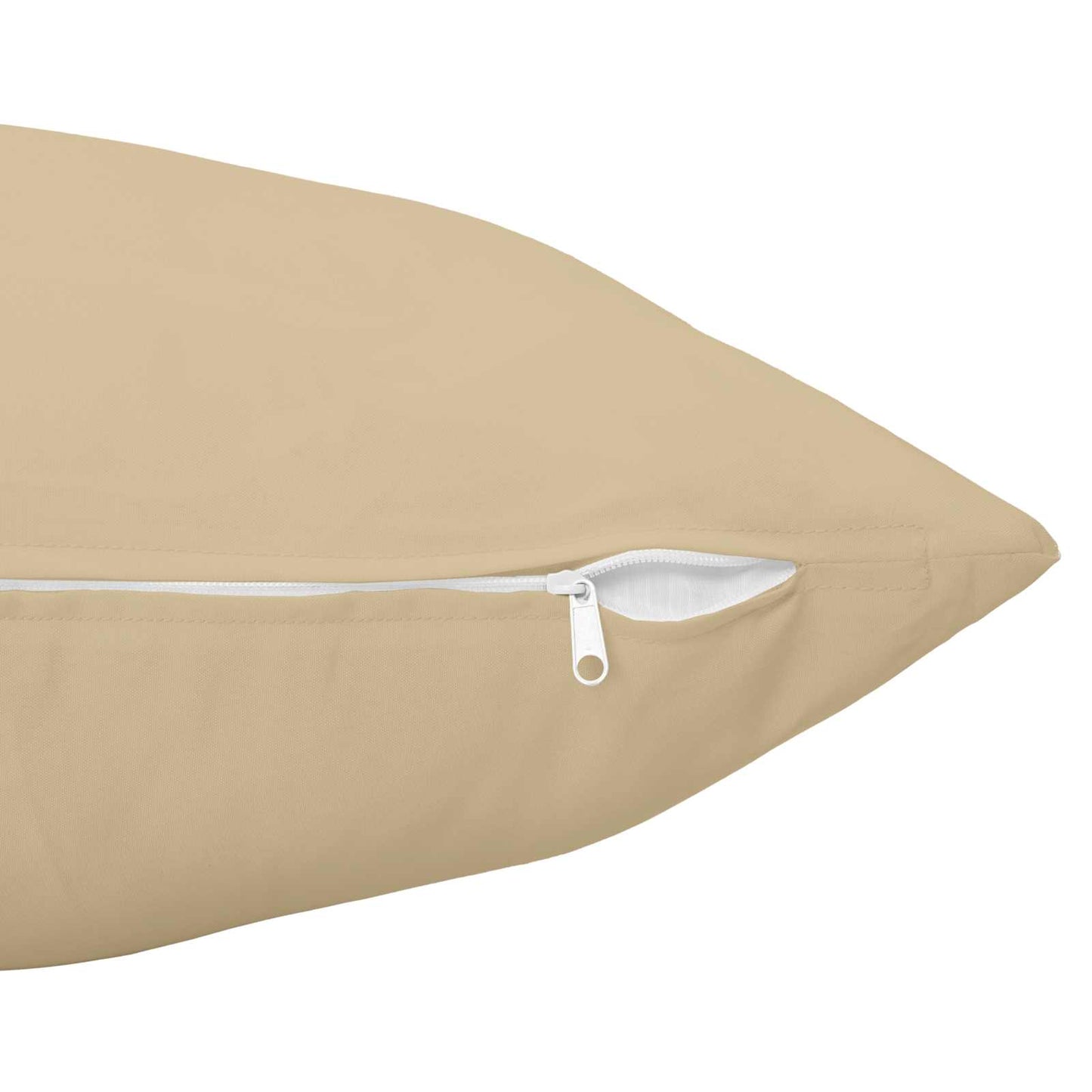 Cushion Cover 2 pcs HEERLEN Beige 40 x 40 cm Polyester