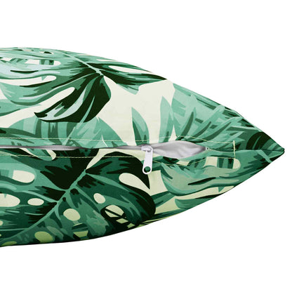 Cushion Cover 2 pcs HEERLEN Leaf Pattern 40 x 40 cm Polyester