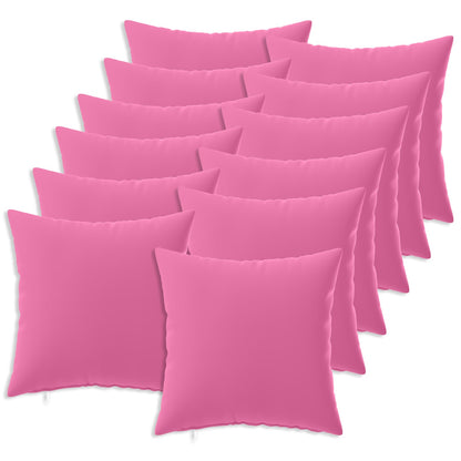 Cushion Cover 12 pcs HEERLEN Pink 40 x 40 cm Polyester