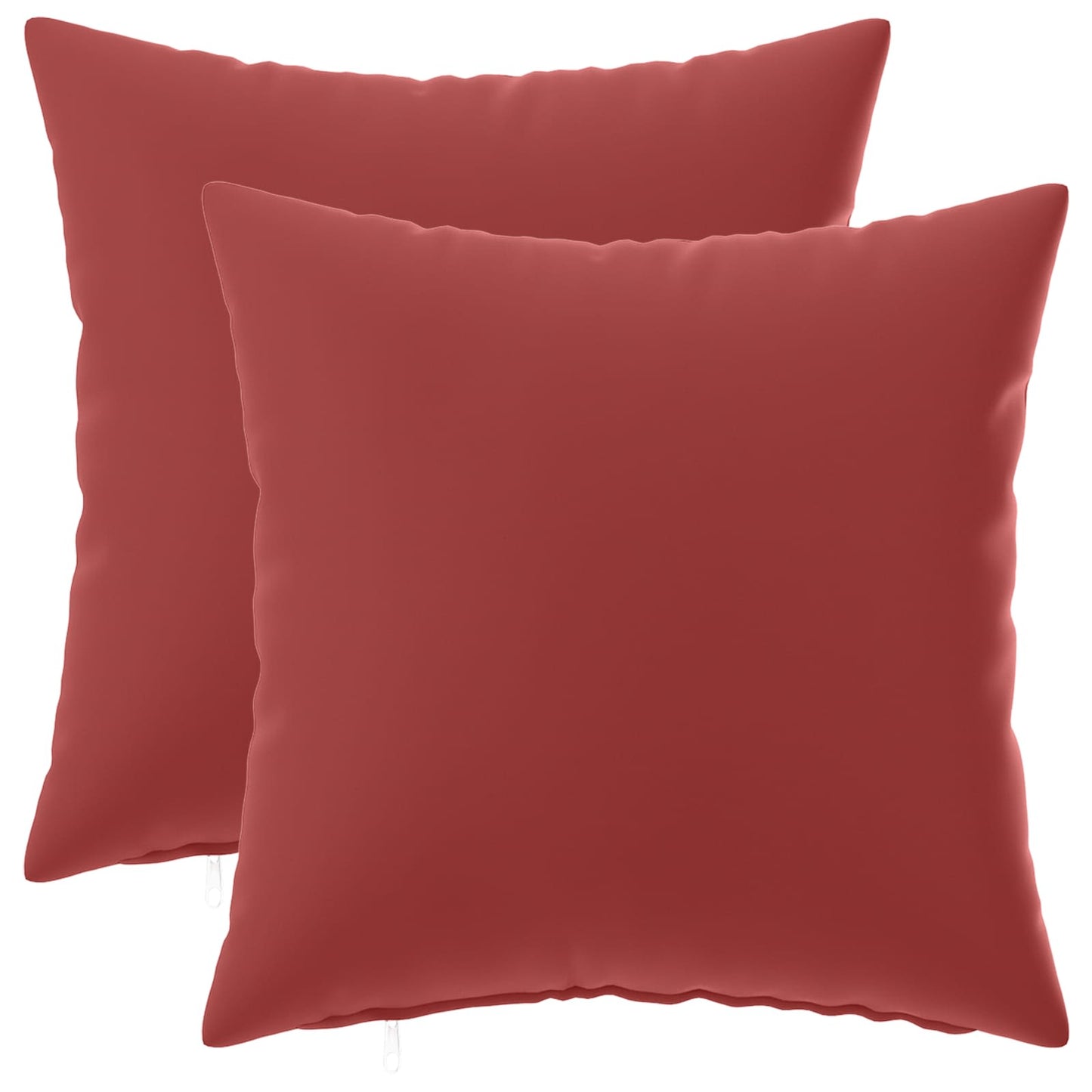 Cushion Cover 2 pcs HEERLEN Wine Red 40 x 40 cm Polyester