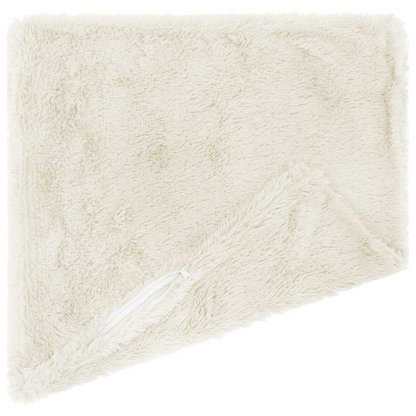 Cushion Cover 6 pcs HEERLEN White 40 x 40 cm PV Fleece