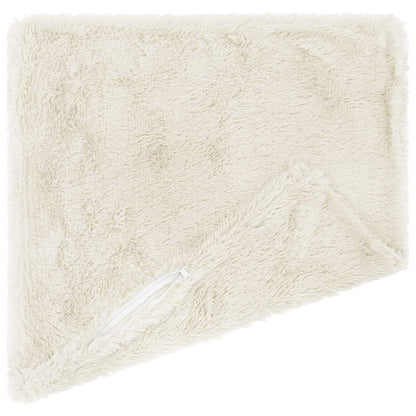 Cushion Cover 6 pcs HEERLEN White 40 x 40 cm PV Fleece