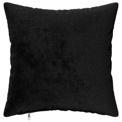 Cushion Cover 6 pcs HEERLEN Black 40 x 40 cm Flannel