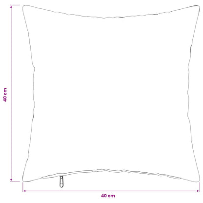 Cushion Cover 6 pcs HEERLEN Black 40 x 40 cm Flannel