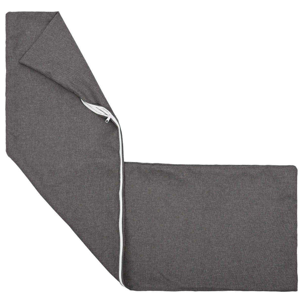 Cushion Cover 2 pcs HEERLEN Light Grey 40 x 145 cm Fabric