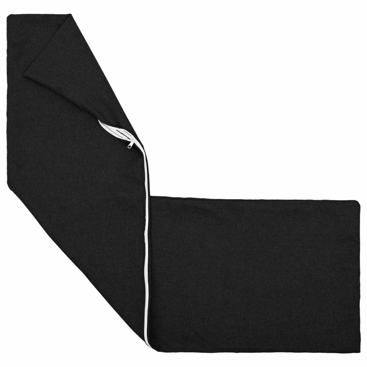 Cushion Cover HEERLEN Black 40 x 145 cm Fabric
