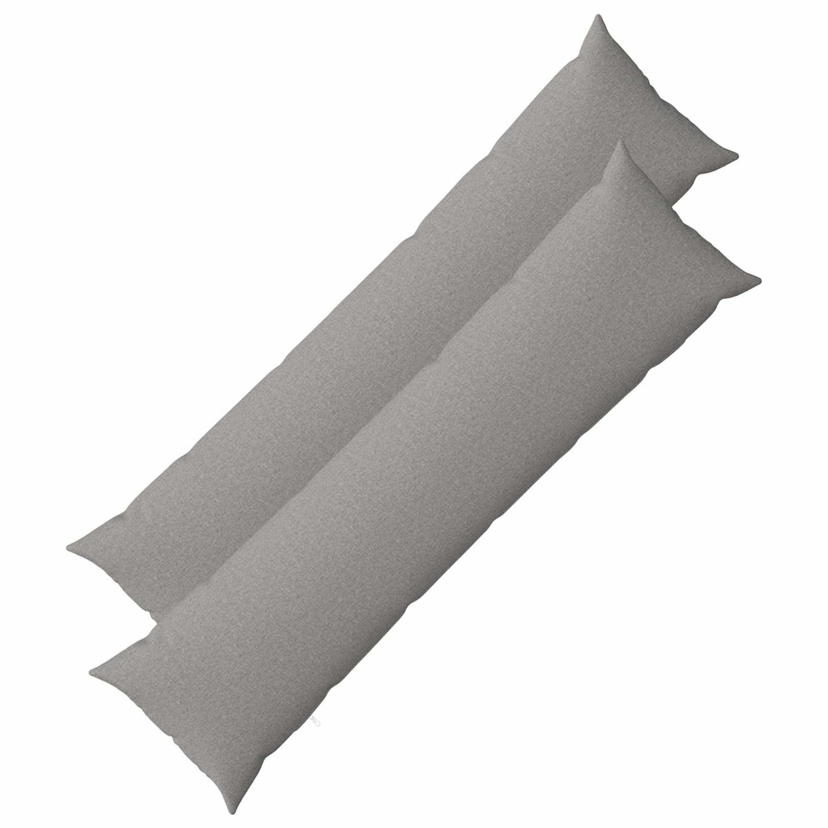Cushion Cover 2 pcs HEERLEN Cloud Grey 40 x 145 cm Fabric