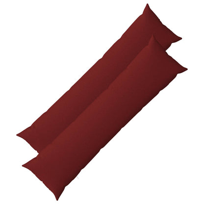 Cushion Cover 2 pcs HEERLEN Wine Red 40 x 145 cm Fabric