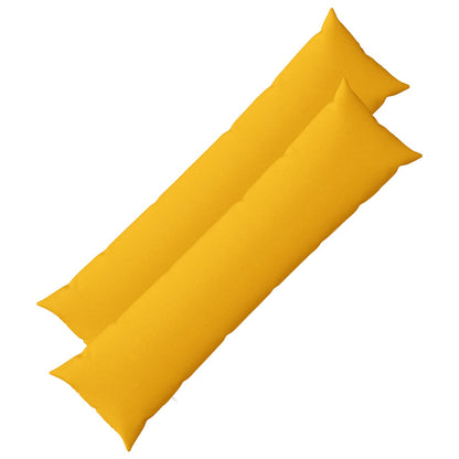Cushion Cover 2 pcs HEERLEN Light Yellow 40 x 145 cm Fabric