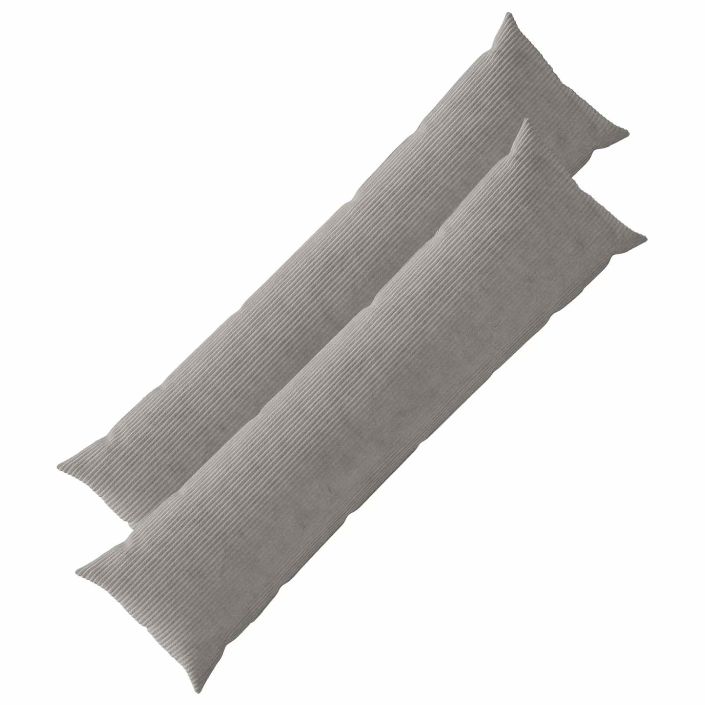 Cushion Cover 2 pcs HEERLEN Light Grey 40 x 145 cm Corduroy