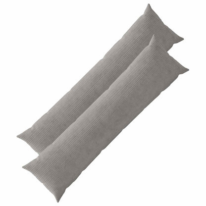 Cushion Cover 2 pcs HEERLEN Light Grey 40 x 145 cm Corduroy