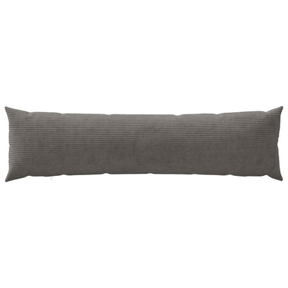 Cushion Cover HEERLEN Dark Grey 40 x 145 cm Corduroy