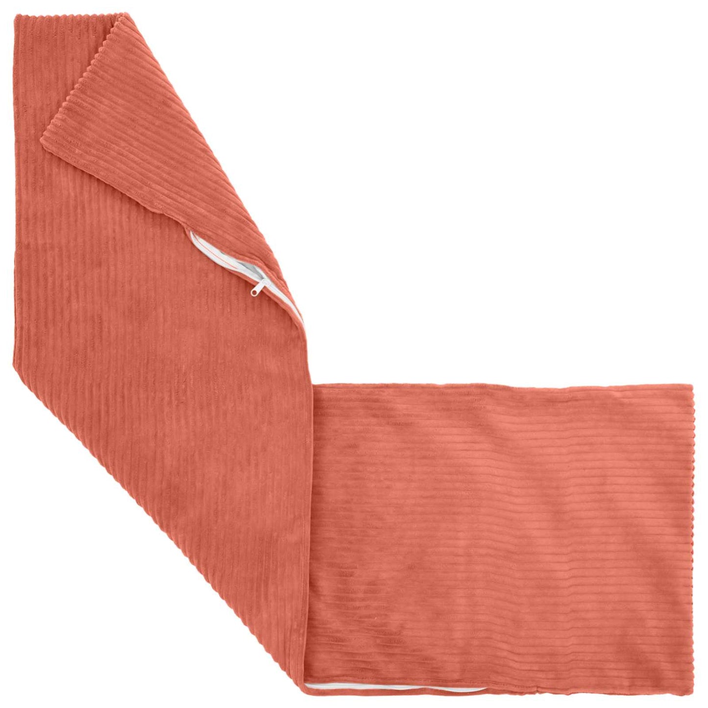 Cushion Cover HEERLEN Red Orange 40 x 145 cm Corduroy