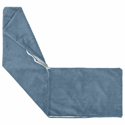 Cushion Cover 2 pcs HEERLEN Blue 40 x 145 cm Corduroy