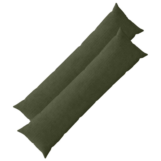 Cushion Cover 2 pcs HEERLEN Green 40 x 145 cm Corduroy