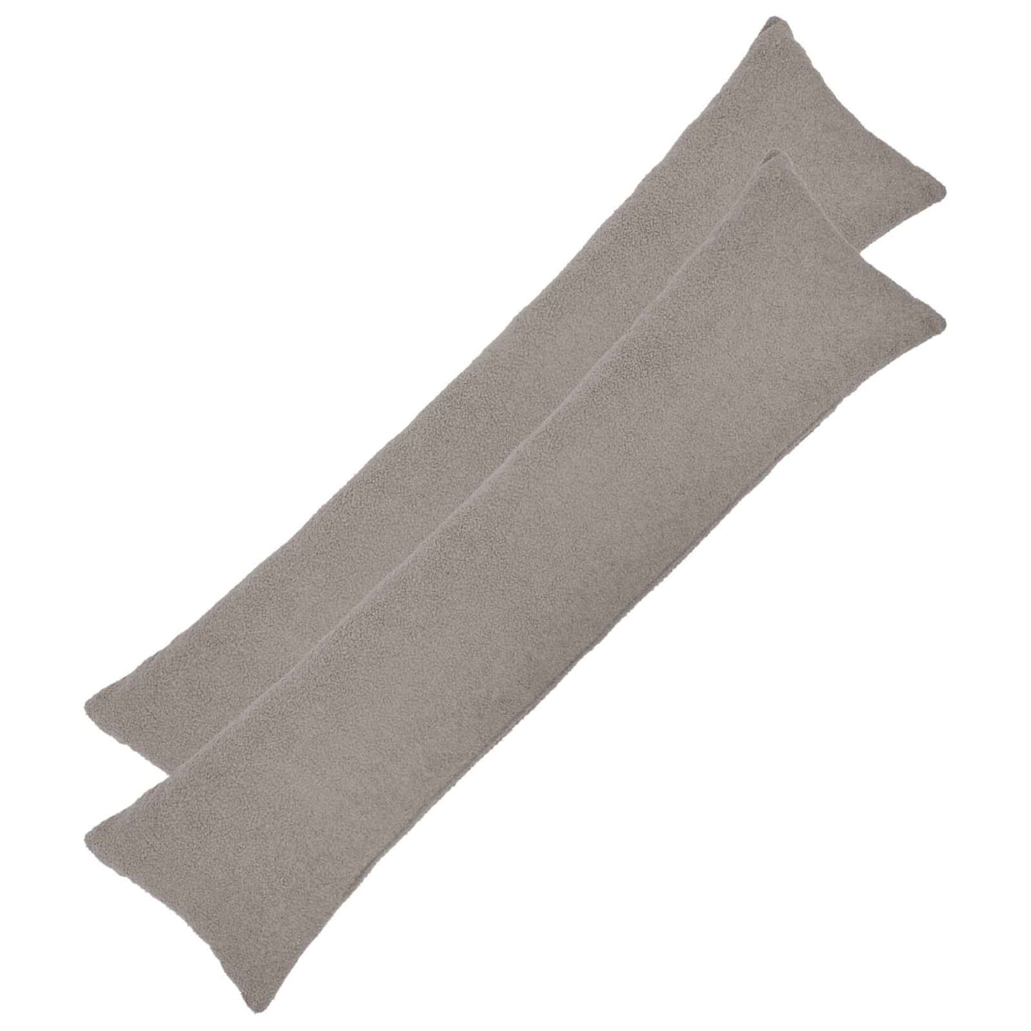 Cushion Cover 2 pcs HEERLEN Light Grey 40 x 145 cm Bouclé