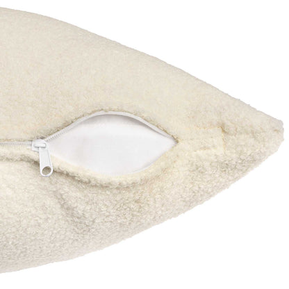 Cushion Cover 2 pcs HEERLEN Cream 40 x 145 cm Bouclé