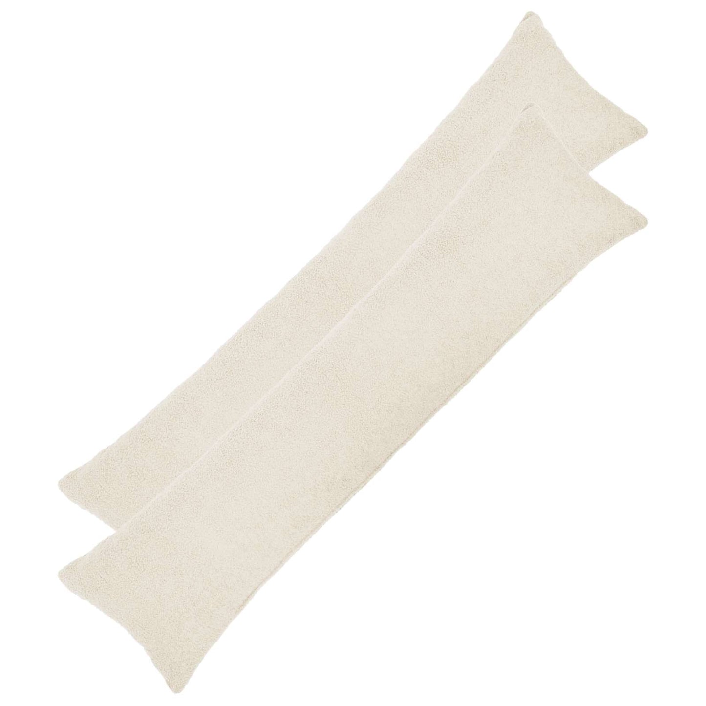 Cushion Cover 2 pcs HEERLEN Cream 40 x 145 cm Bouclé