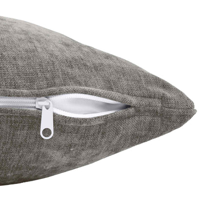 Cushion Cover 2 pcs HEERLEN Dark Grey 40 x 145 cm