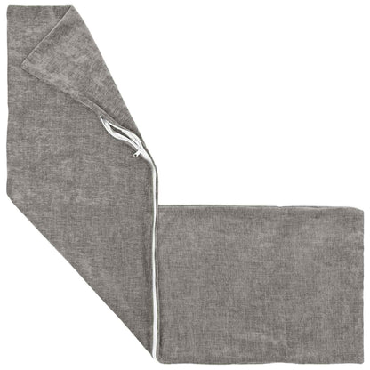 Cushion Cover 2 pcs HEERLEN Dark Grey 40 x 145 cm