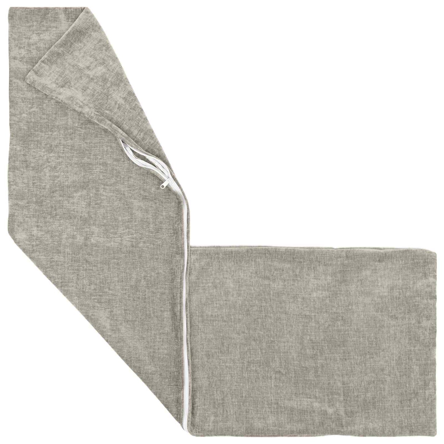 Cushion Cover 2 pcs HEERLEN Light Grey 40 x 145 cm