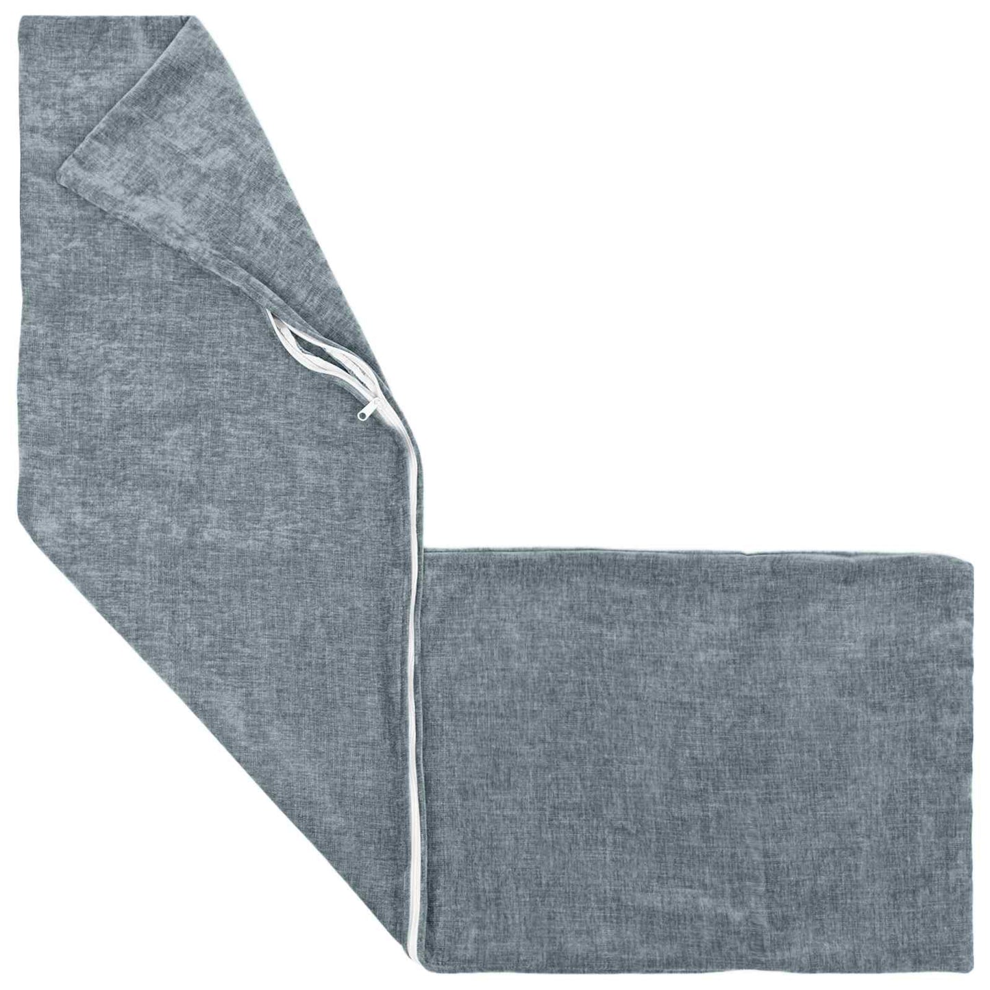 Cushion Cover HEERLEN Light Blue 40 x 145 cm Chenille Fabric