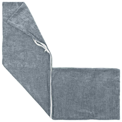 Cushion Cover HEERLEN Light Blue 40 x 145 cm Chenille Fabric