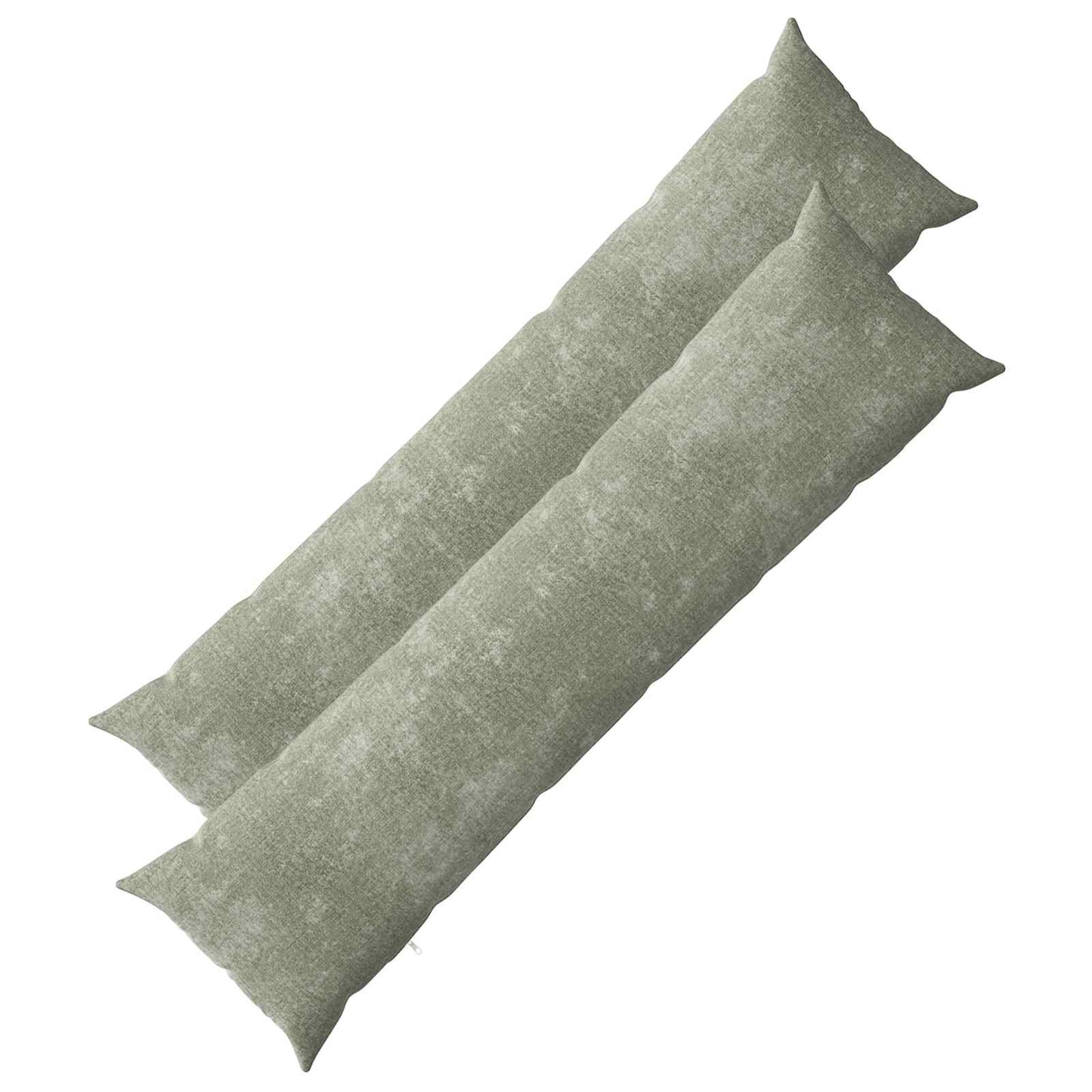Cushion Cover 2 pcs HEERLEN Green 40 x 145 cm Chenille Fabric