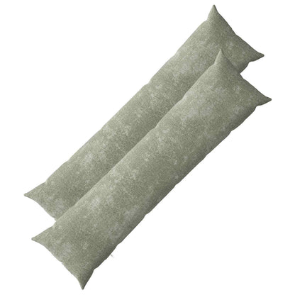 Cushion Cover 2 pcs HEERLEN Green 40 x 145 cm Chenille Fabric