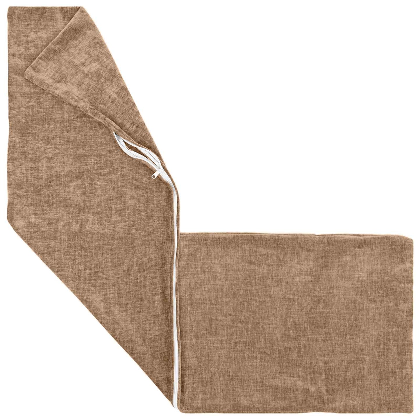 Cushion Cover HEERLEN Brown 40 x 145 cm Chenille Fabric