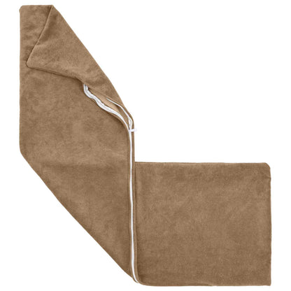 Cushion Cover 2 pcs HEERLEN Taupe 40 x 145 cm Microfiber Fleece