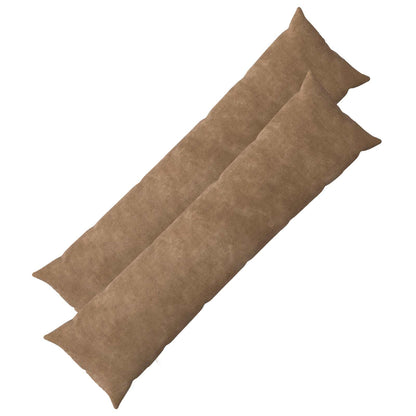 Cushion Cover 2 pcs HEERLEN Taupe 40 x 145 cm Microfiber Fleece