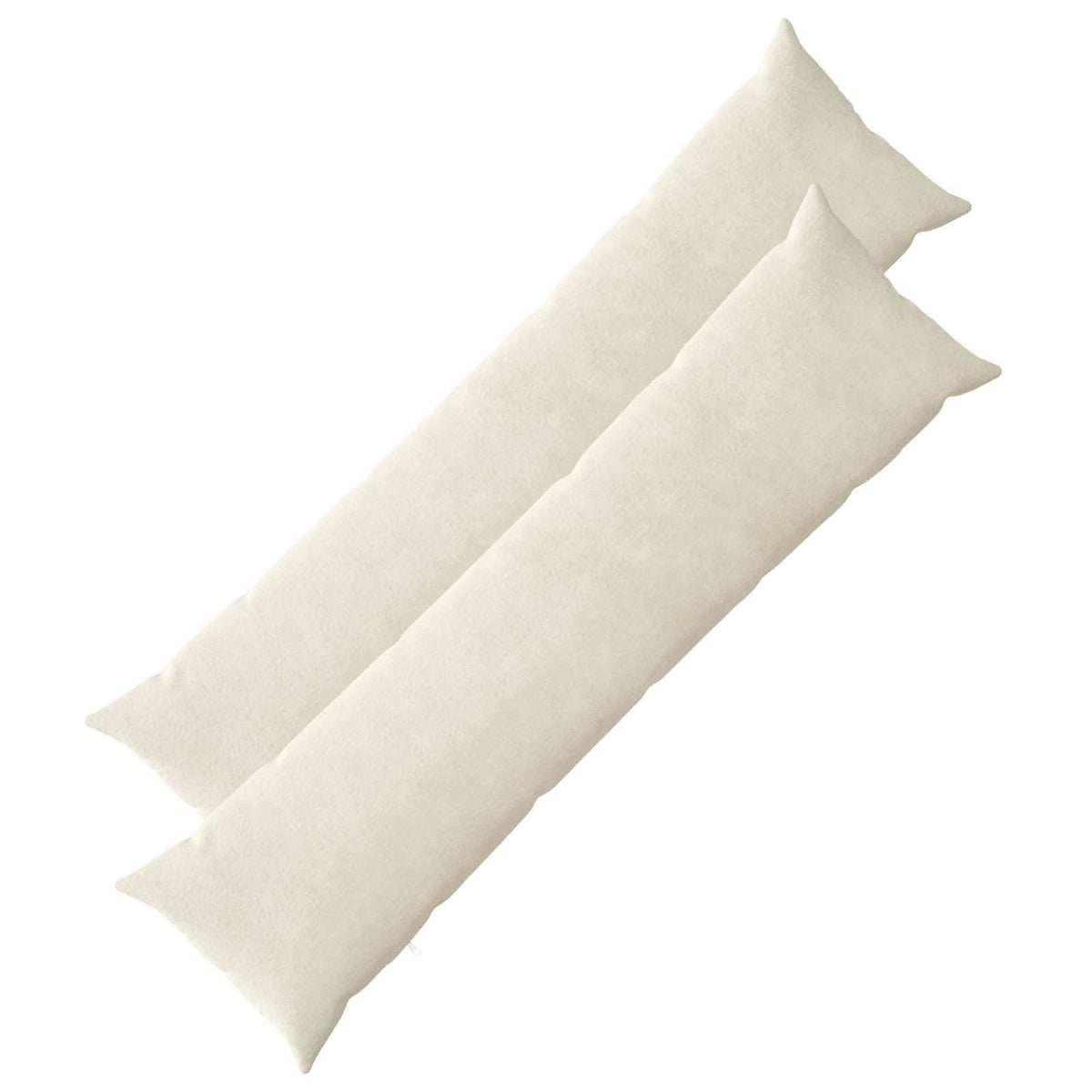 Cushion Cover 2 pcs HEERLEN Cream 40 x 145 cm Microfiber Fleece