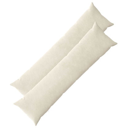 Cushion Cover 2 pcs HEERLEN Cream 40 x 145 cm Microfiber Fleece