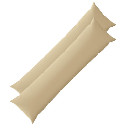 Cushion Cover 2 pcs HEERLEN Beige 40 x 145 cm Polyester