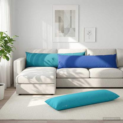 Cushion Cover HEERLEN Light Blue 40 x 145 cm Polyester