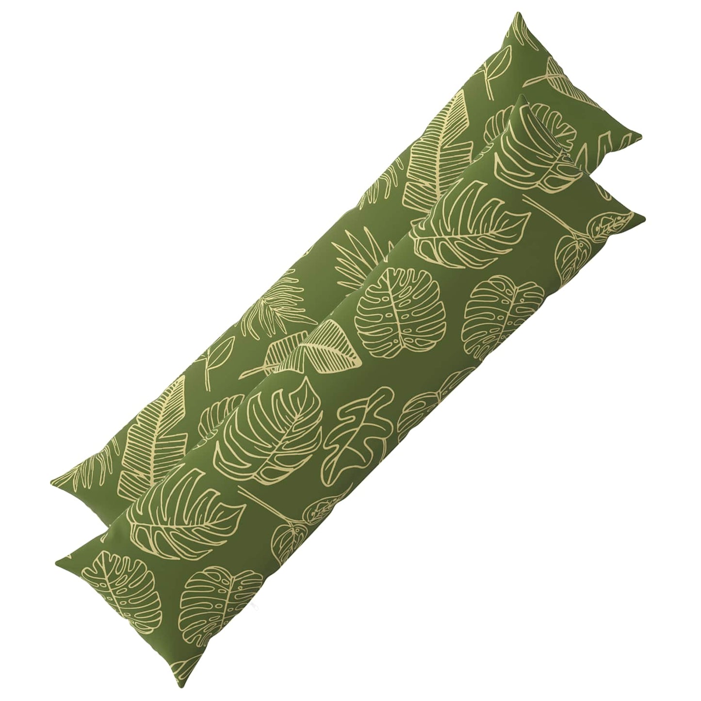 Cushion Cover 2 pcs HEERLEN Leaf Design 40 x 145 cm Polyester