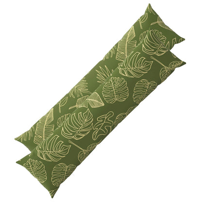 Cushion Cover 2 pcs HEERLEN Leaf Design 40 x 145 cm Polyester