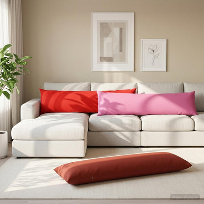 Cushion Cover HEERLEN Pink 40 x 145 cm Polyester