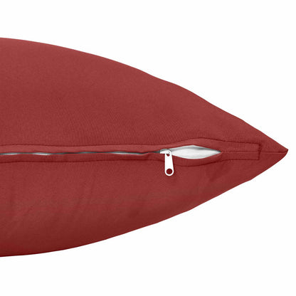 Cushion Cover 2 pcs HEERLEN Wine Red 40 x 145 cm Polyester