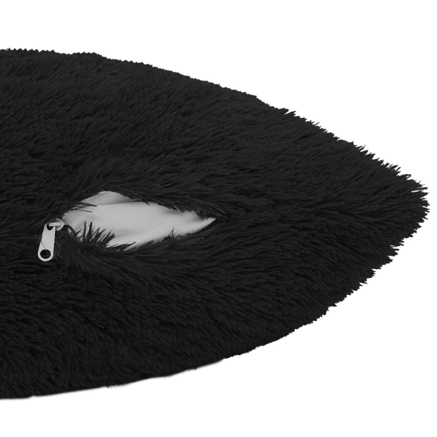 Cushion Cover 2 pcs HEERLEN Black 40 x 145 cm PV Fleece