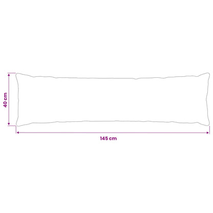 Cushion Cover HEERLEN White 40 x 145 cm PV Fleece