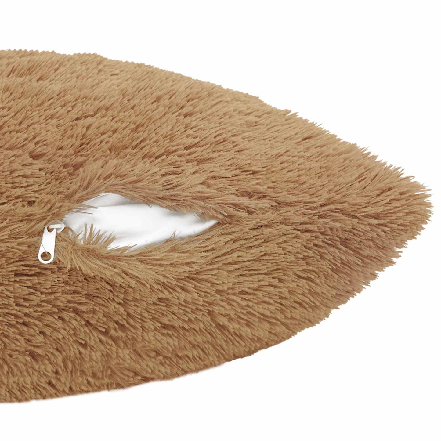 Cushion Cover 2 pcs HEERLEN Taupe 40 x 145 cm PV Fleece