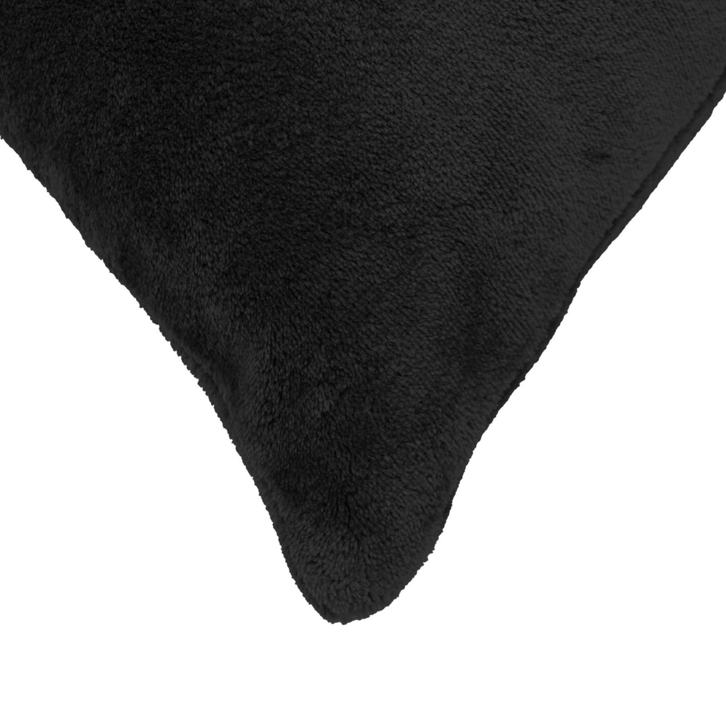 Cushion Cover HEERLEN Black 40 x 145 cm Flannel